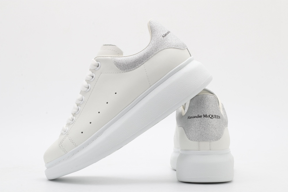 AMQ oversized sneakers with siL*Ver heel