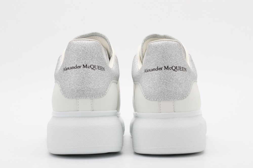 AMQ oversized sneakers with siL*Ver heel