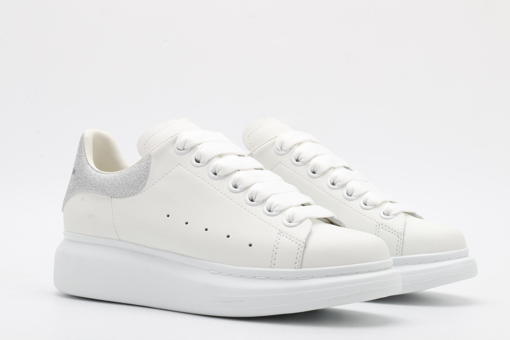 AMQ oversized sneakers with siL*Ver heel
