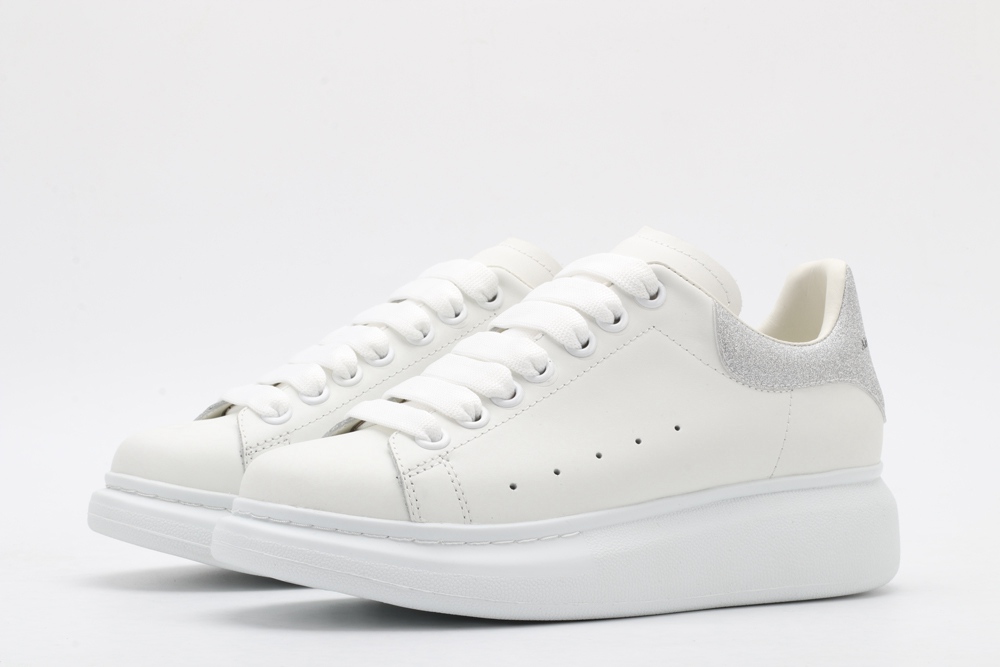 AMQ oversized sneakers with siL*Ver heel