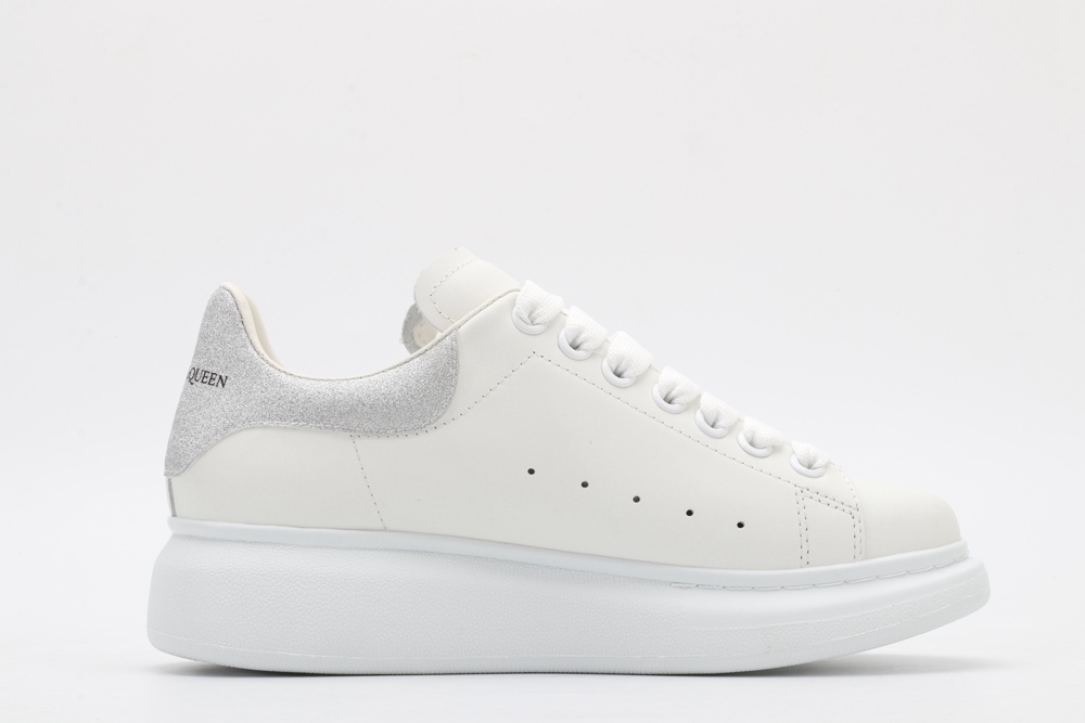 AMQ oversized sneakers with siL*Ver heel