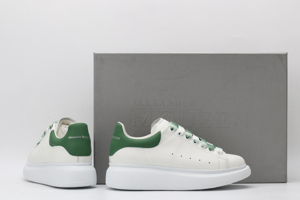 AMQ oversized sneakers with green heel