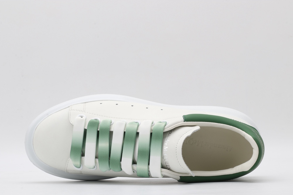 AMQ oversized sneakers with green heel