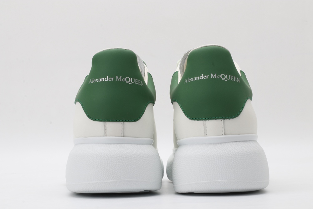 AMQ oversized sneakers with green heel