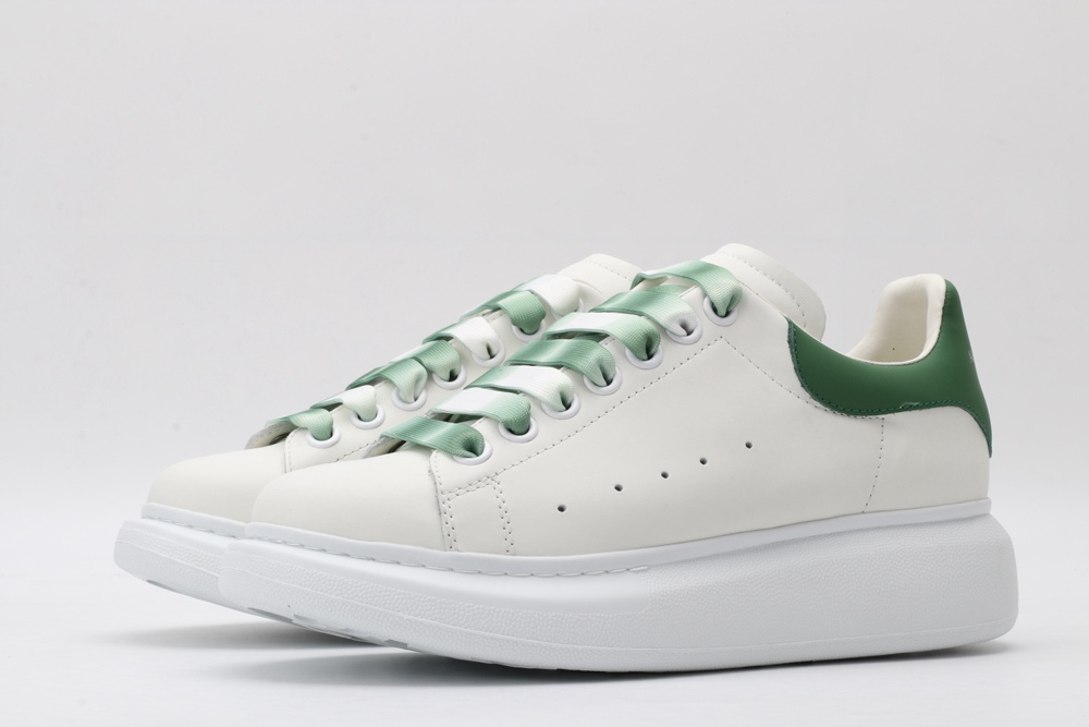 AMQ oversized sneakers with green heel