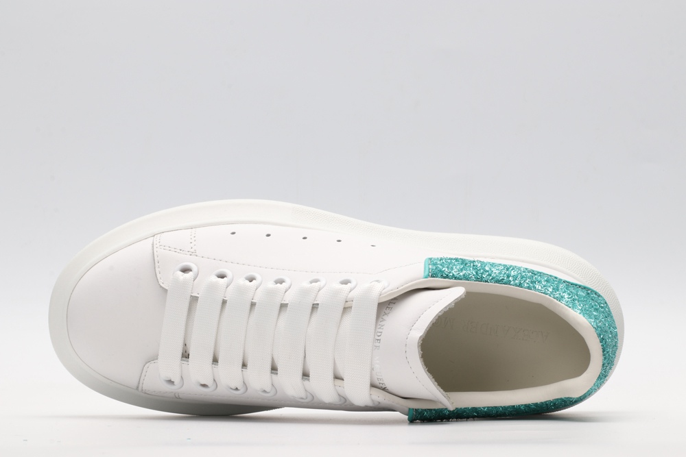 AMQ oversized sneakers with blue heel