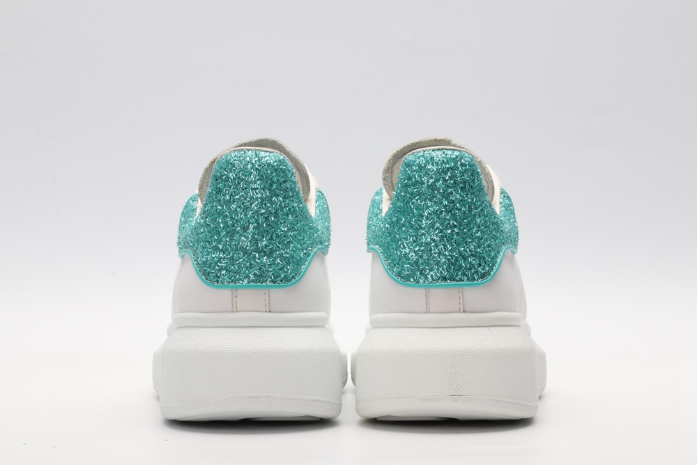 AMQ oversized sneakers with blue heel