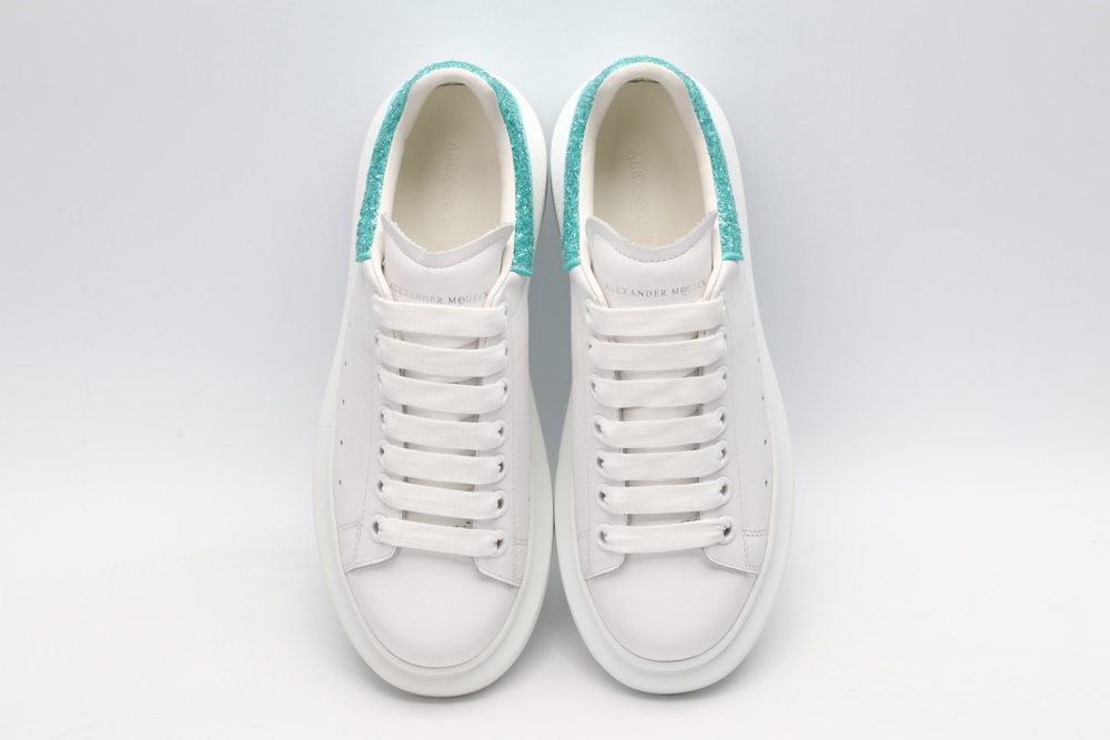 AMQ oversized sneakers with blue heel