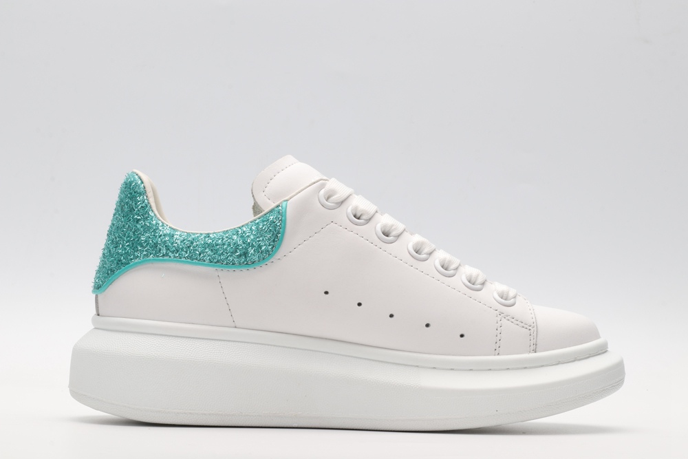 AMQ oversized sneakers with blue heel