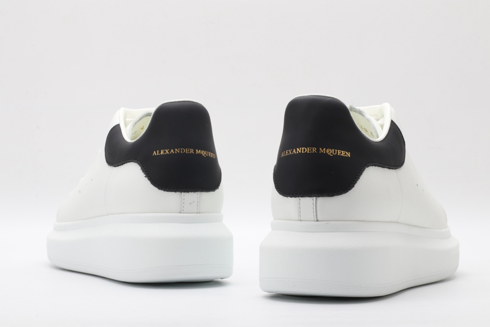 AMQ White oversized sole sneakers