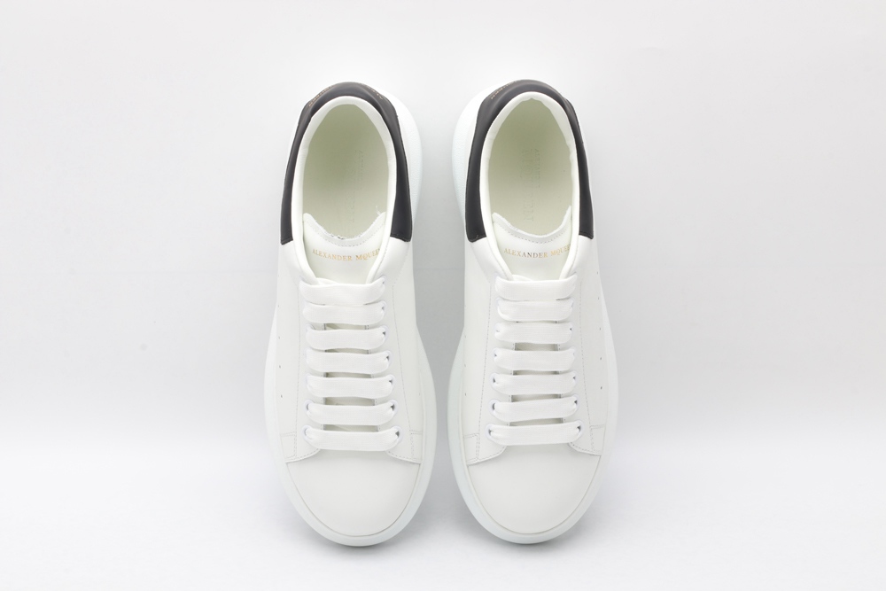 AMQ White oversized sole sneakers