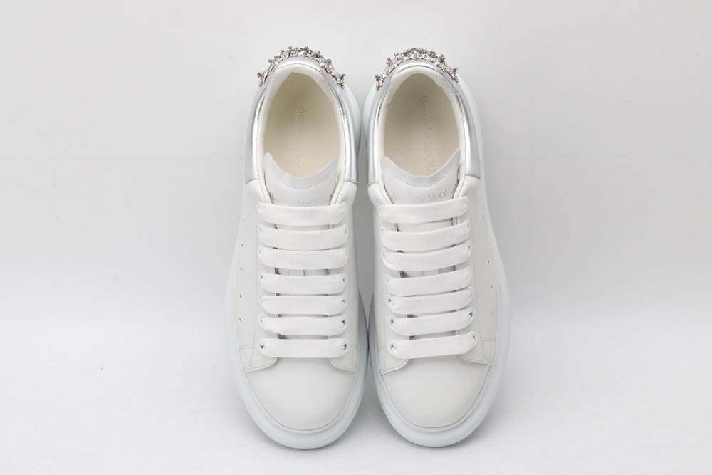 AMQ oversized sneakers with siL*Ver heel