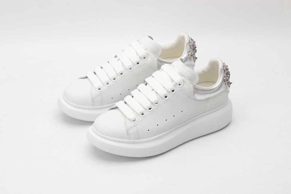 AMQ oversized sneakers with siL*Ver heel