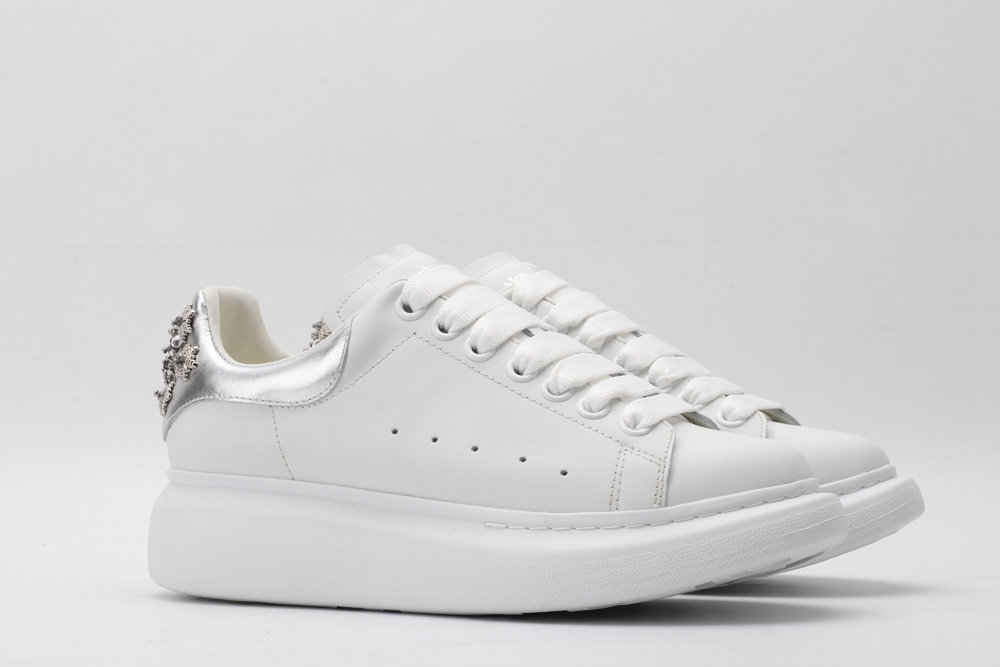 AMQ oversized sneakers with siL*Ver heel