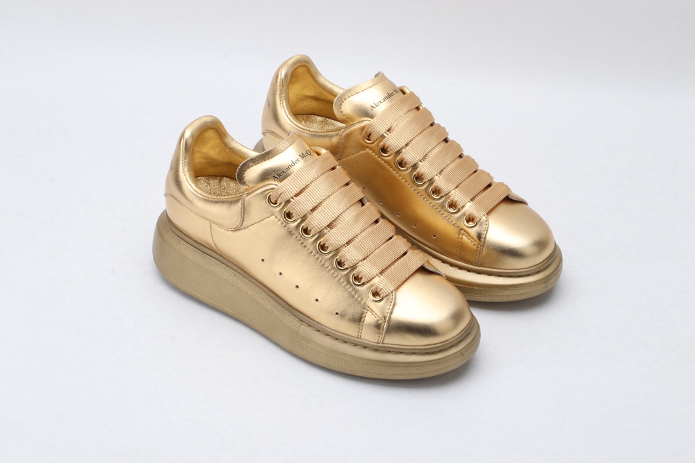 AMQ Gold oversized sneakers