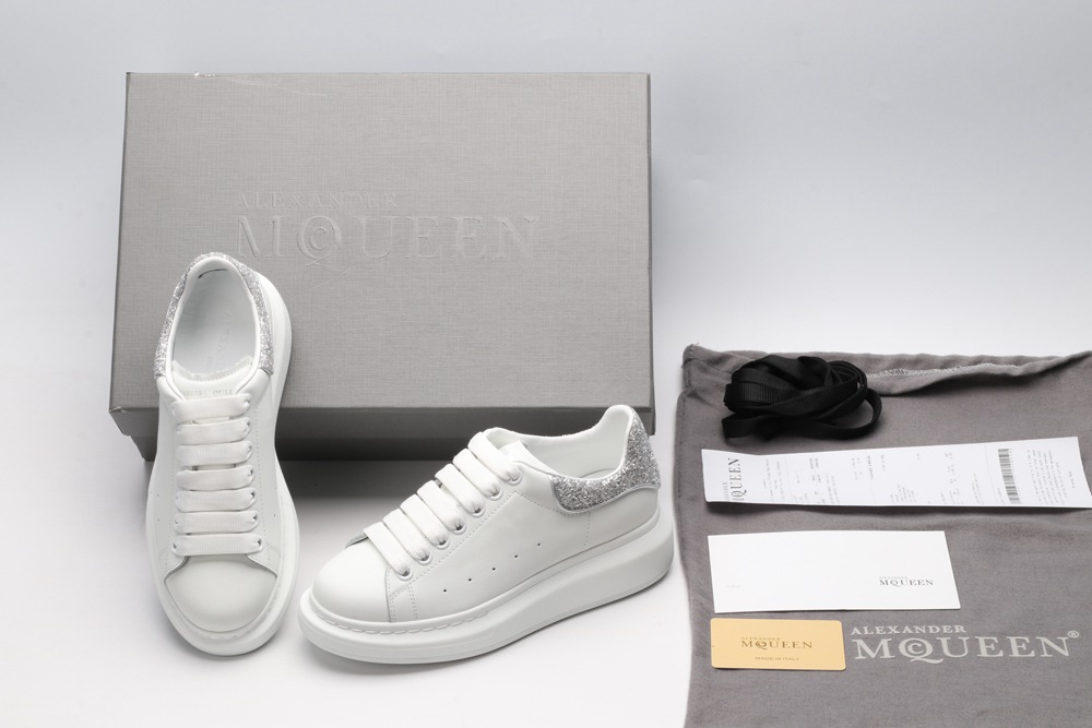 AMQ White & SiL*Ver Tiny Dancer Oversized Sneakers