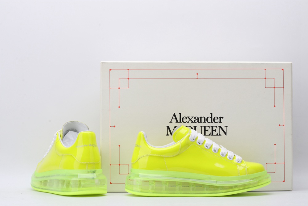 AMQ yellow oversized sneakers