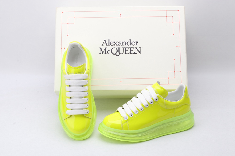 AMQ yellow oversized sneakers