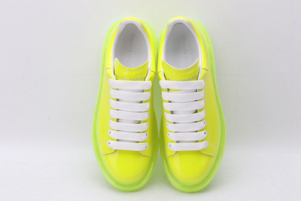AMQ yellow oversized sneakers