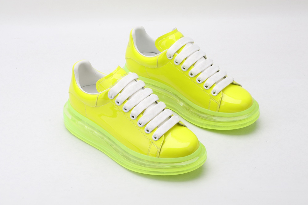 AMQ yellow oversized sneakers