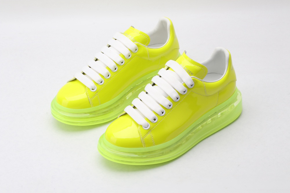 AMQ yellow oversized sneakers
