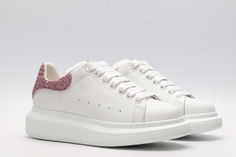 AMQ White & Rose Tiny Dancer Oversized Sneakers
