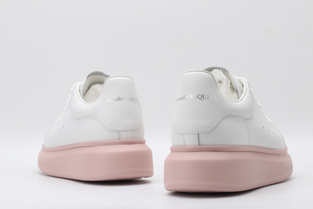AMQ white&rose oversized sneakers