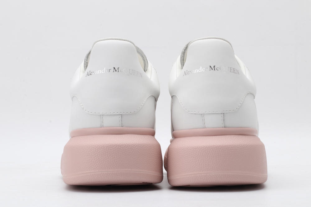 AMQ white&rose oversized sneakers