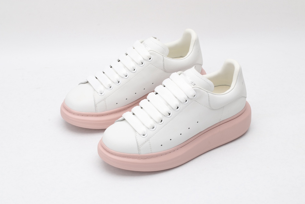 AMQ white&rose oversized sneakers