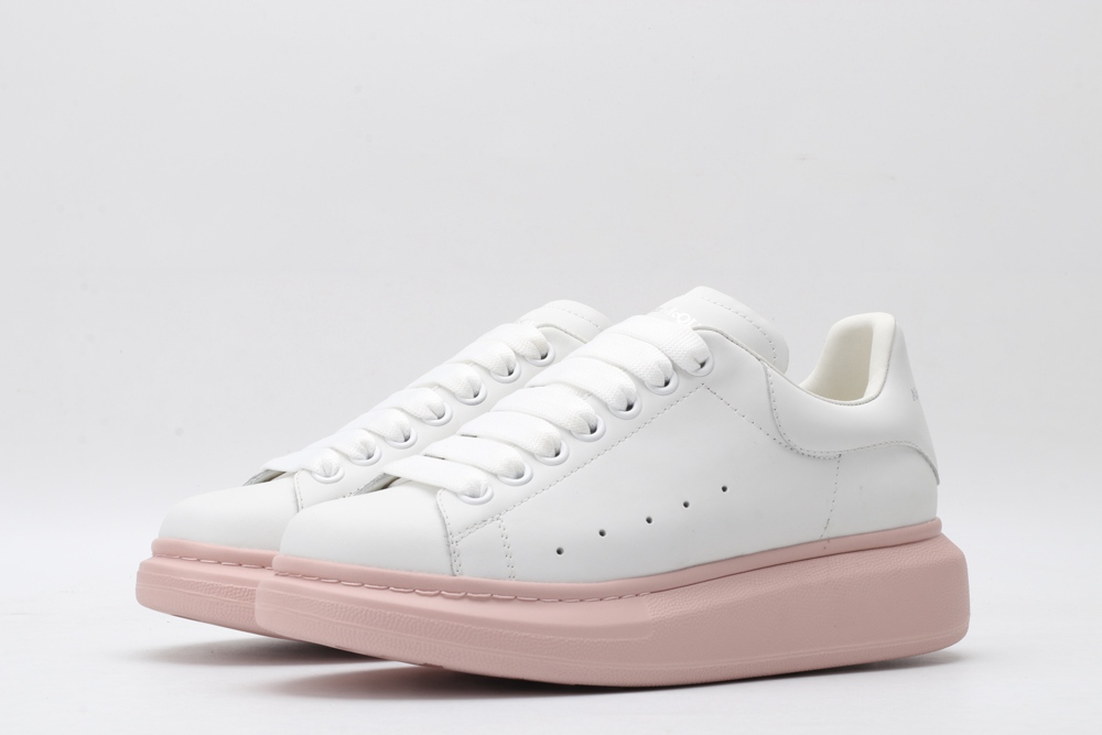 AMQ white&rose oversized sneakers