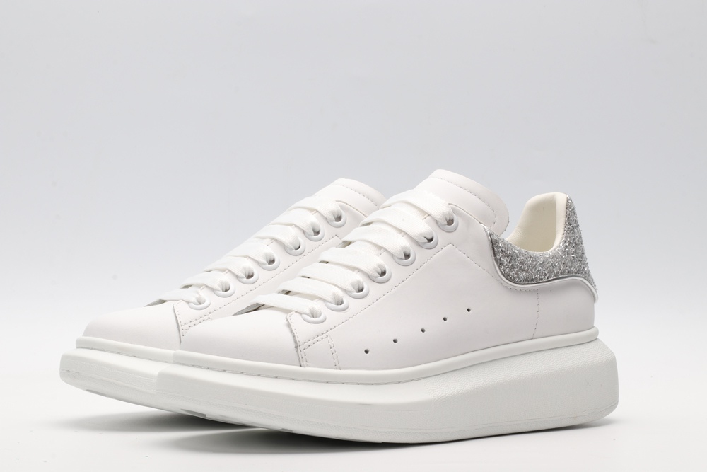 AMQ oversized sneakers with siL*Ver heel
