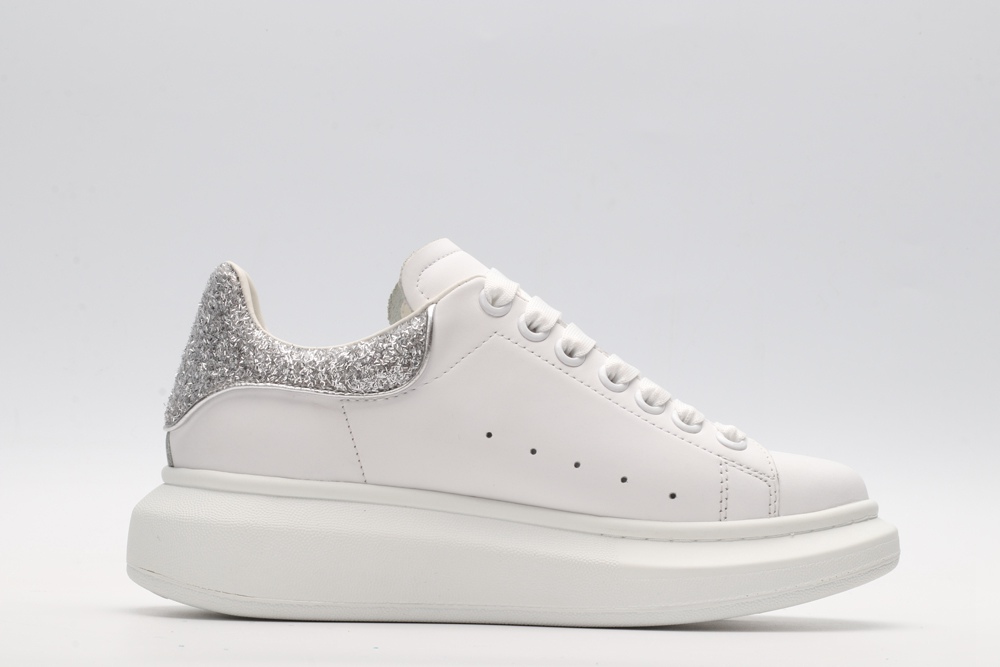 AMQ oversized sneakers with siL*Ver heel
