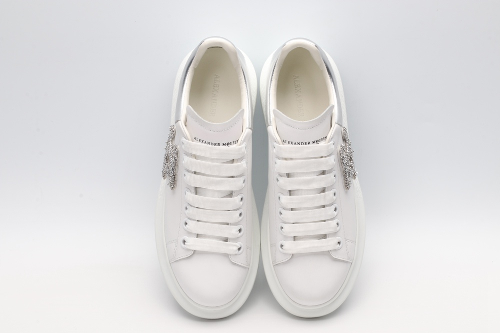 AMQ oversized sneakers with siL*Ver heel