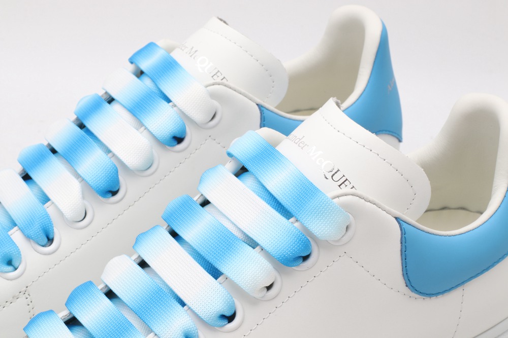 AMQ white&sky blue oversized sneakers