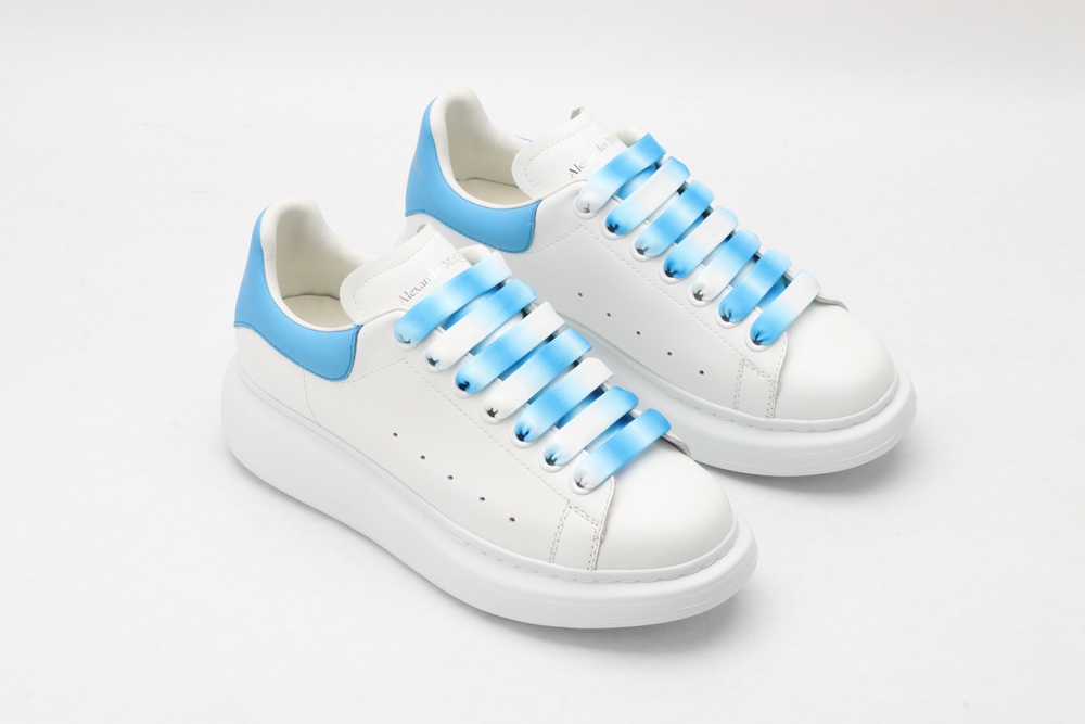 AMQ white&sky blue oversized sneakers
