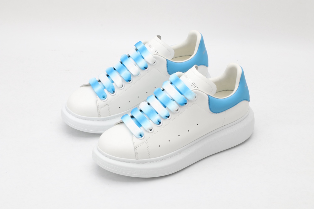 AMQ white&sky blue oversized sneakers