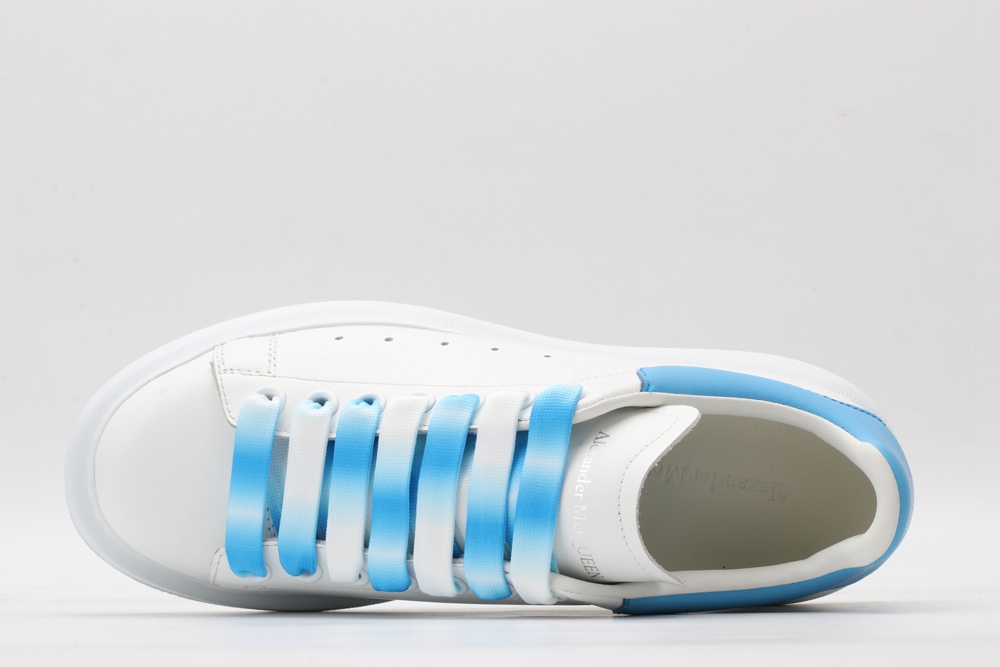 AMQ white&sky blue oversized sneakers