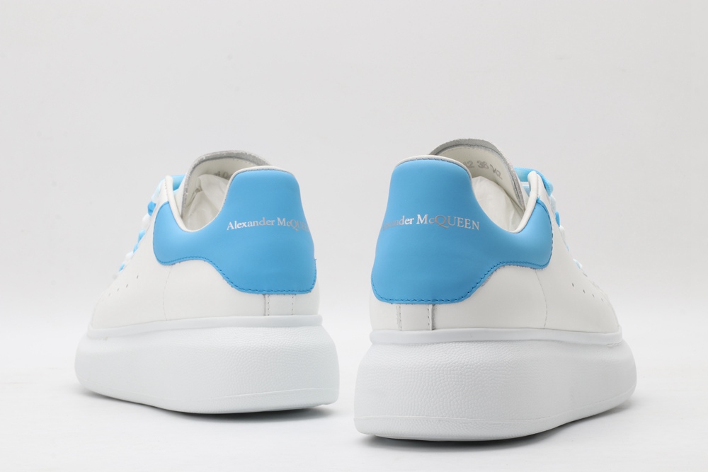 AMQ white&sky blue oversized sneakers