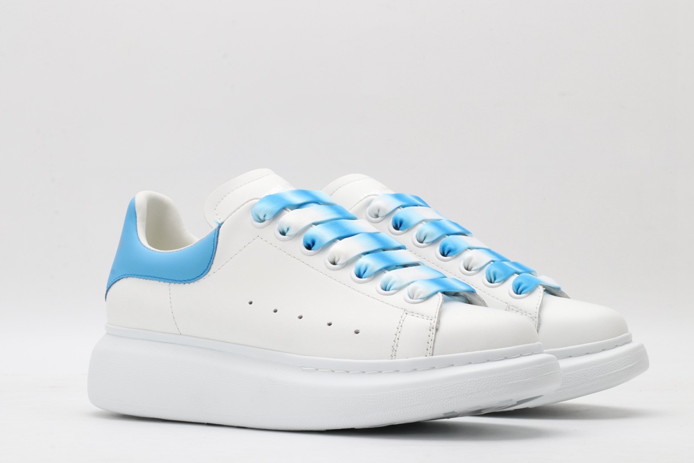 AMQ white&sky blue oversized sneakers