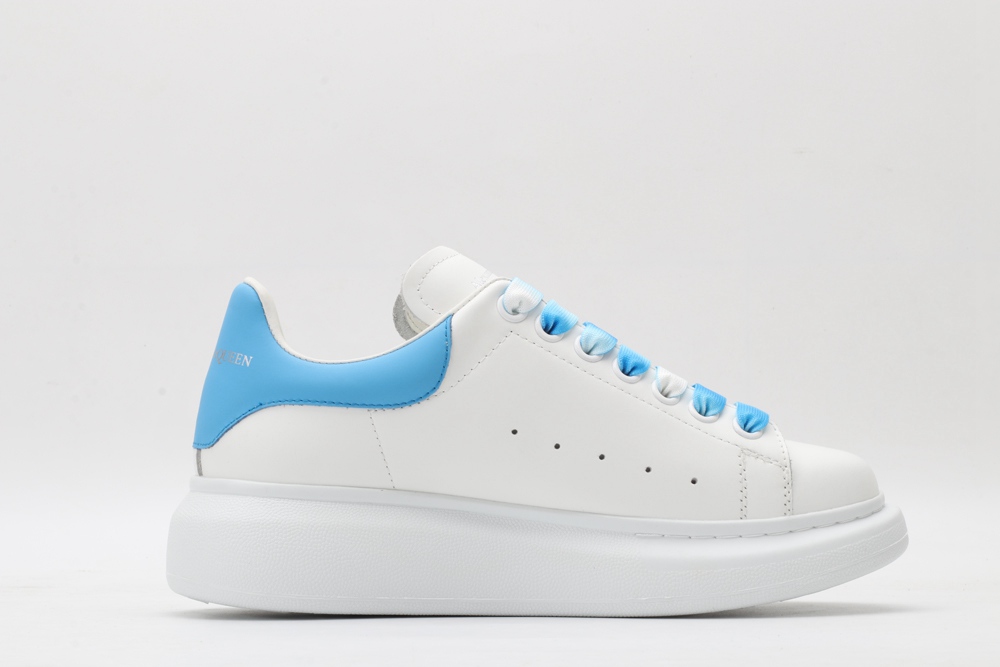 AMQ white&sky blue oversized sneakers