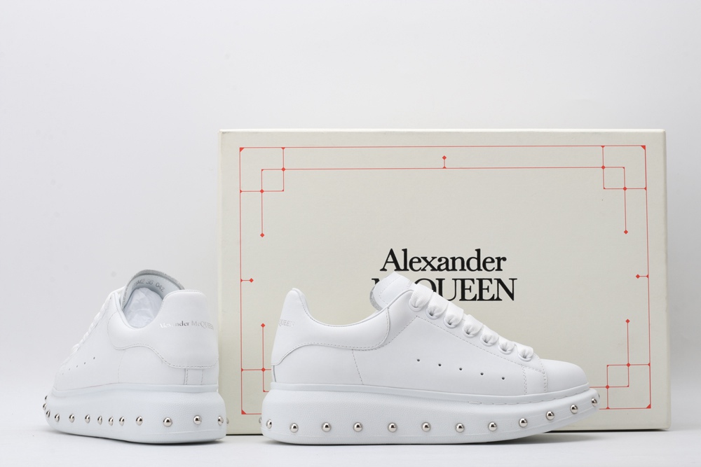 AMQ white oversized sneakers