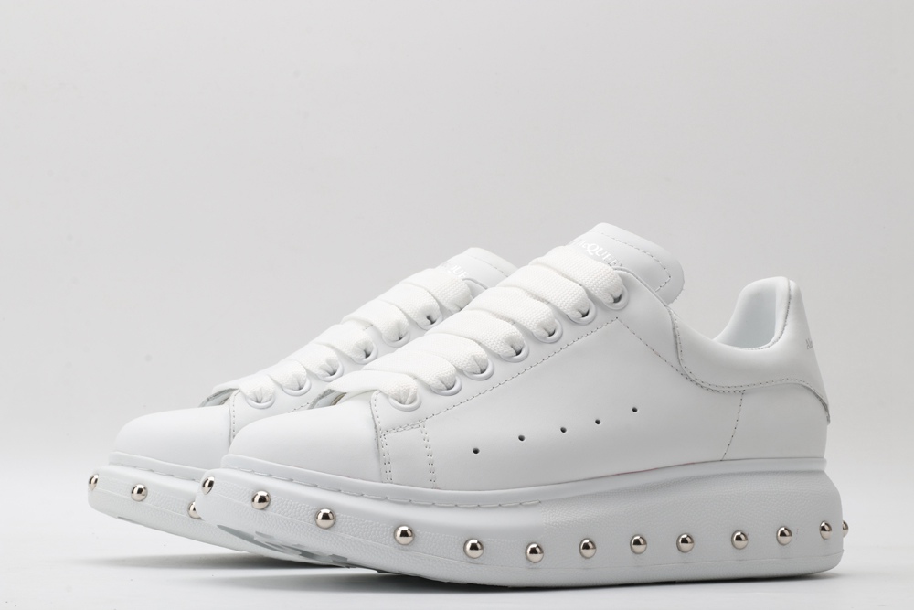 AMQ white oversized sneakers
