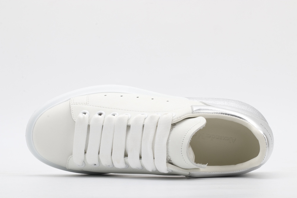 AMQ oversized sneakers with siL*Ver heel