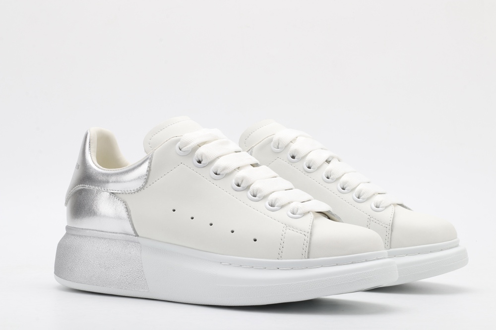 AMQ oversized sneakers with siL*Ver heel