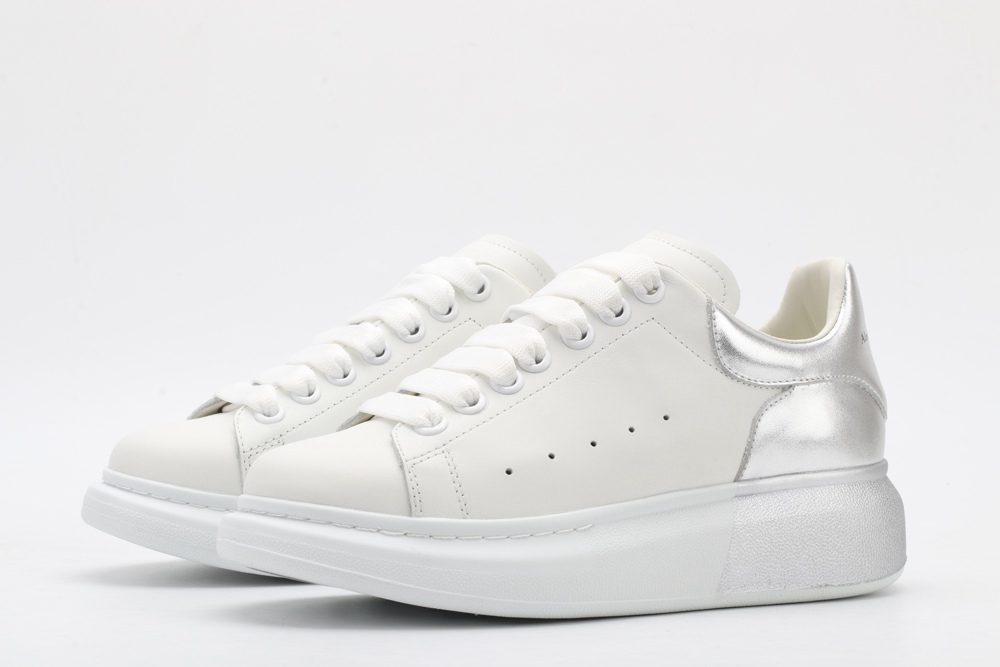 AMQ oversized sneakers with siL*Ver heel