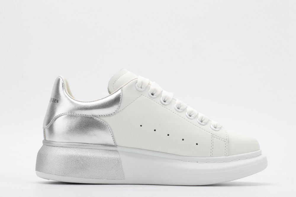 AMQ oversized sneakers with siL*Ver heel