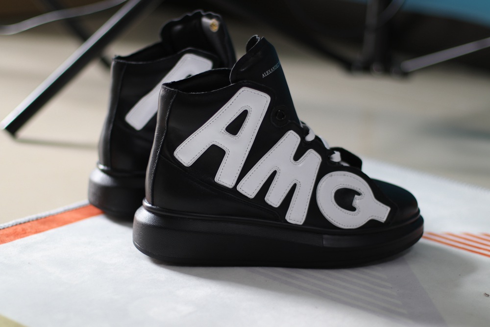 AMQ oversized sneakers black