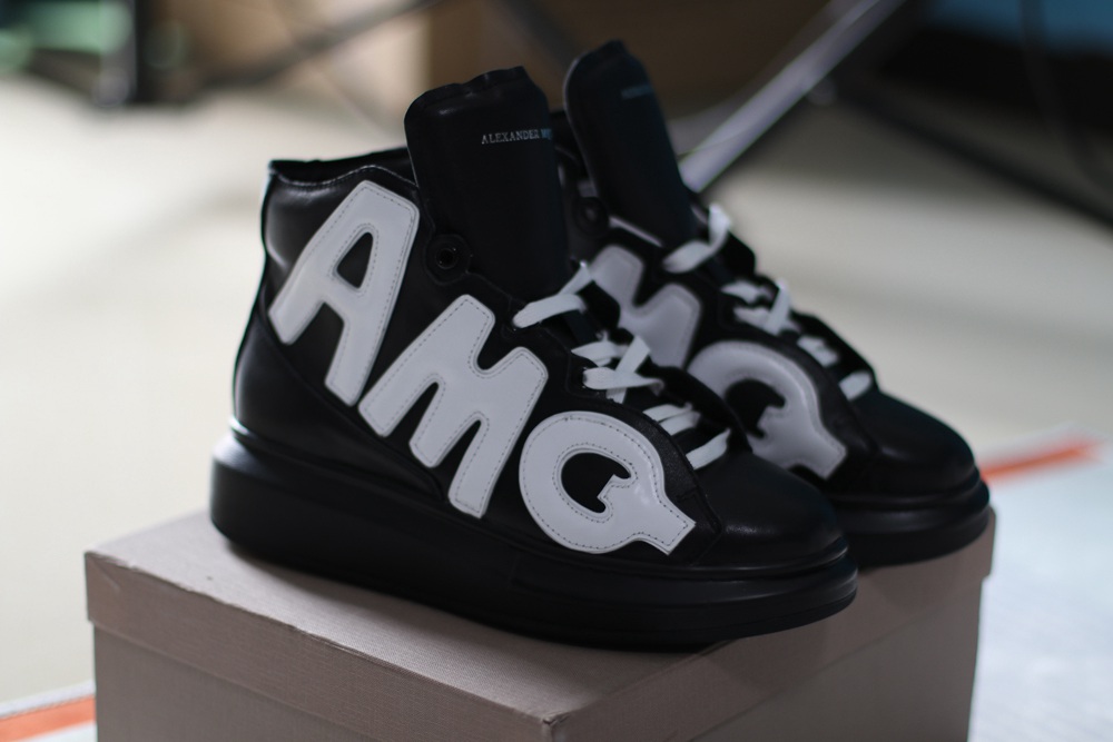 AMQ oversized sneakers black