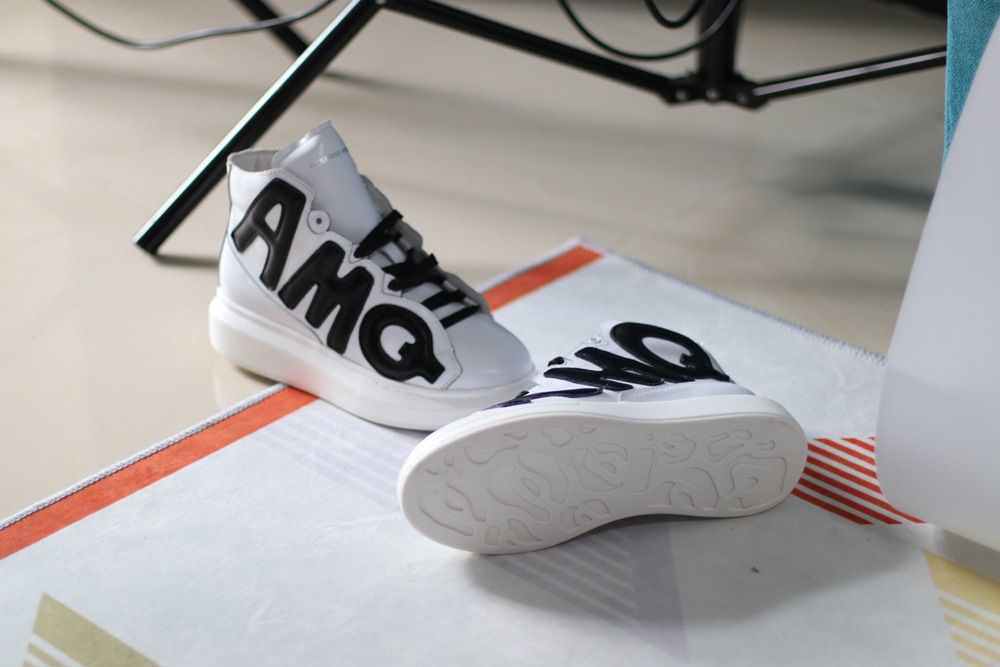 AMQ oversized sneakers white