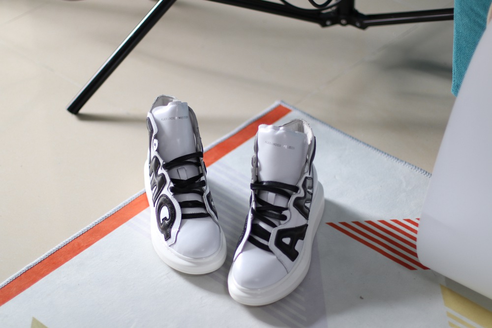 AMQ oversized sneakers white